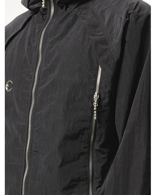 THUG CLUB Black Scarred Wind Soldier Jacket for men