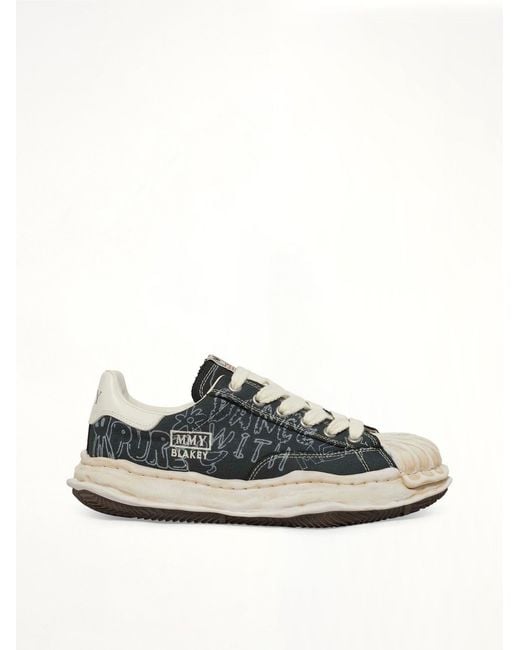 Maison Mihara Yasuhiro White Blakey Og Graffiti Printed Sneaker for men