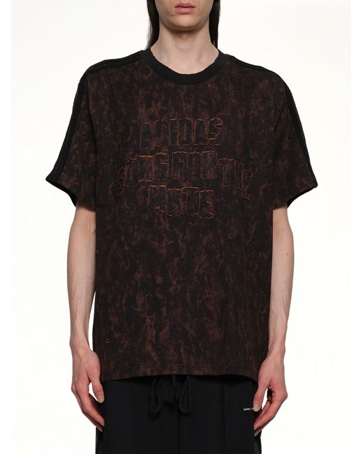 Song For The Mute Black Bleaching Effect T-Shirt for men