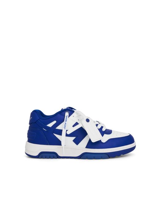 Off-White c/o Virgil Abloh Blue Off- Out Of Office Calf Leather Sneakers, /, 100% Rubber for men
