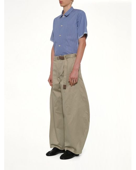 Sacai Natural Cotton Chino Pants for men