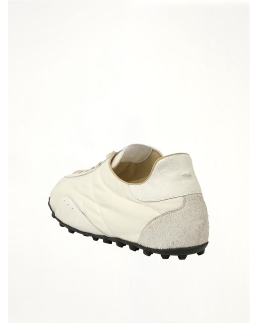 Maison Margiela White Sprinters Low Top Sneakers, 100% Cotton for men