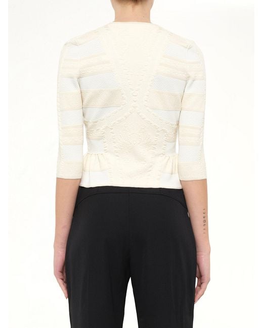 McQueen White Cardigan