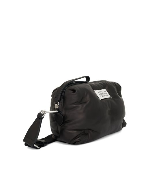 Maison Margiela Black Leather Nappa Glam Slam Camera Bag, , 100% Leather