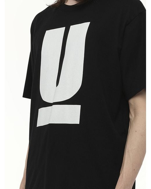 Undercover Black Printed T-Shirt for men