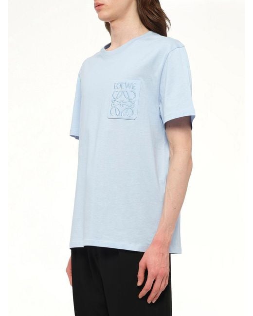 Loewe Blue Relaxed Anagram T-Shirt for men