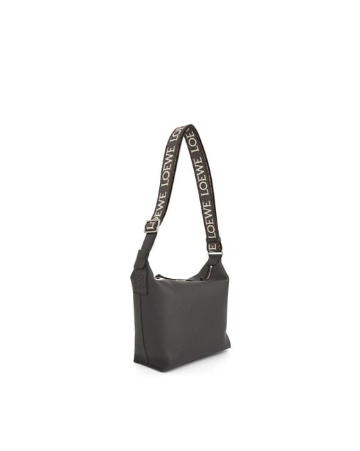 Loewe White Cubi Small Crossbody Bag, 100% Supple Smooth Calf for men