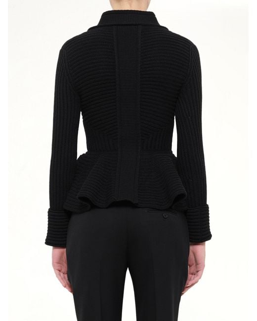 McQueen Black Chunky Cardigan