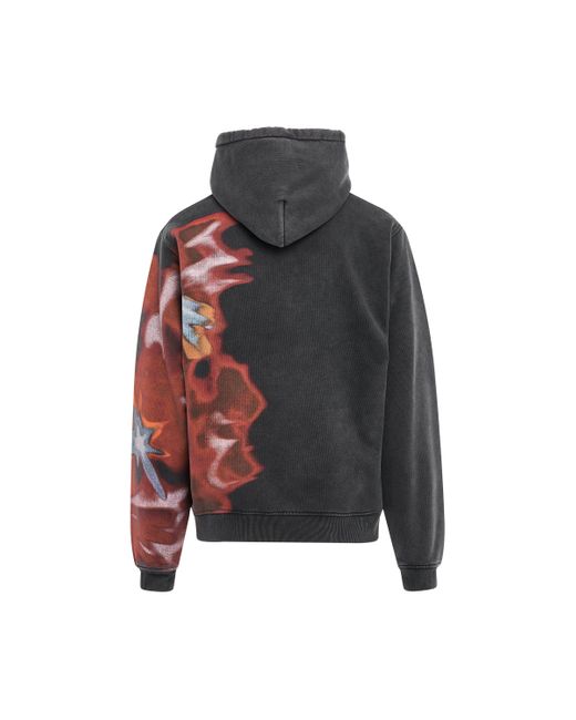Ambush Multicolor Abstract Graphic Hoodie, Long Sleeves, /Multicolour, 100% Cotton, Size: Medium for men