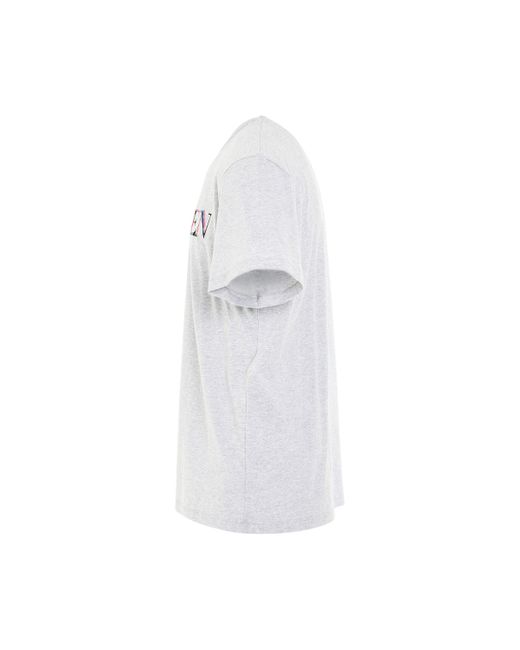 Alexander McQueen White Logo Print T-Shirt, Short Sleeves, , 100% Cotton for men