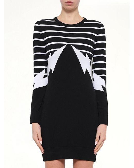 Neil Barrett Black Knit Dress
