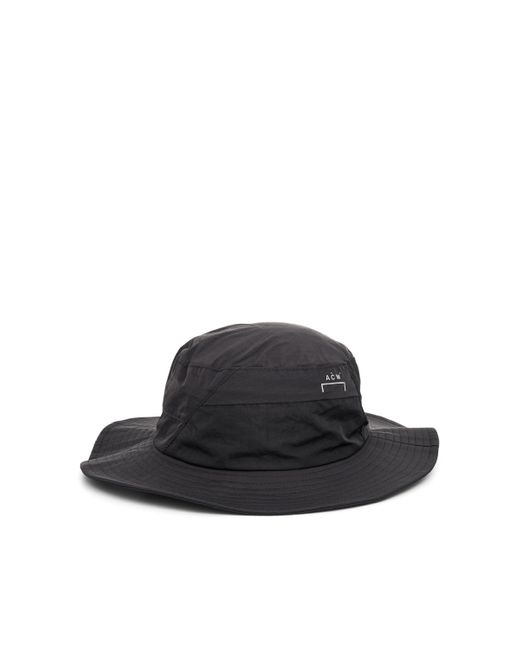A_COLD_WALL* Black Utile Drawstring Bucket Hat, , 100% Polyamide for men