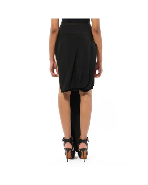 Rick Owens Black Woven Skirt