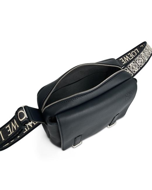 Loewe Black Military Messenger Xs Bag, Deep, 100% Supple Smooth Calf for men