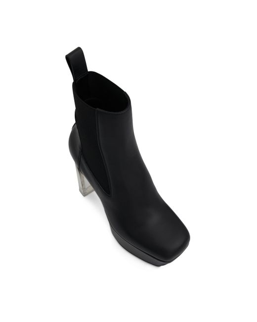 Rick Owens Black Minimal Grill Beatle 65 Shoes, , 100% Calf Leather