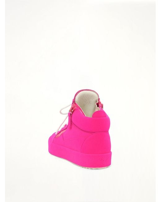 Giuseppe Zanotti Pink Don Flok Ricamo Sneaker