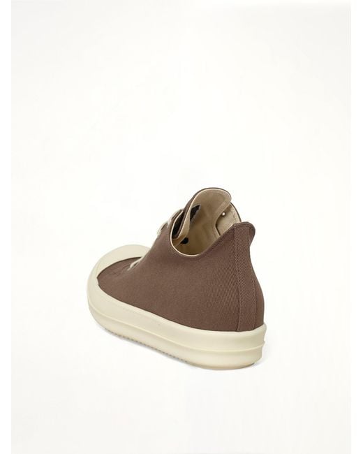 Rick Owens Brown Low Sneaks for men