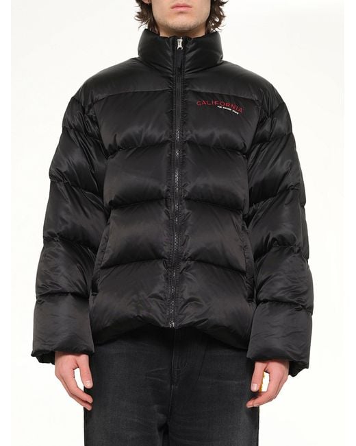 Doublet Black Pillow Packable Down Jacket for men