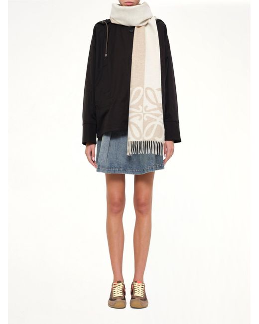 Loewe Black Big Anagram Scarf