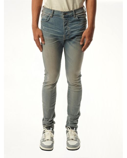 Amiri Blue Stack Jeans, 100% Cotton for men