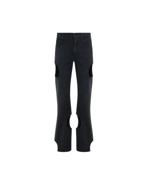 Off-White c/o Virgil Abloh Black Off- Meteor Jeans, , 100% Cotton
