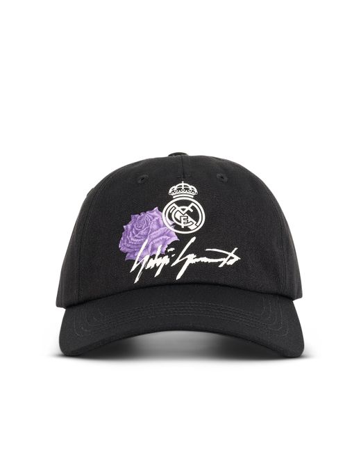 Y-3 Black X 'Real Madrid Cap, , 100% Polyester, Size: Small for men