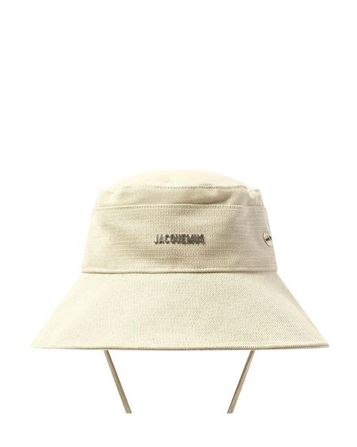 Jacquemus Natural Le Bob Denim Bucket Hat, 100% Cotton for men
