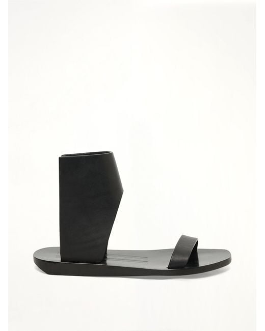 Rick Owens Black Low Sandal