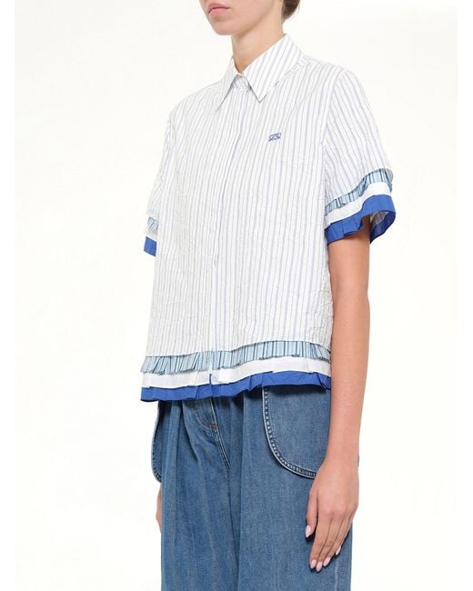 Loewe Blue Short Sleeve Shirt