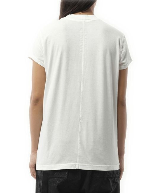 Rick Owens White Hollywood Small Level T, 100% Cotton