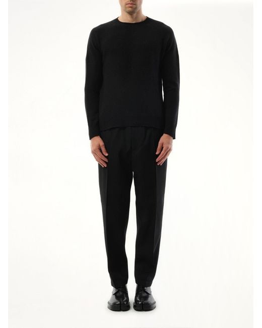 Jil Sander Black Cashmere Seamless Sweater for men