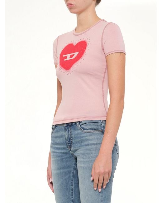 DIESEL Blue T-Uncuties-Long-S5 T-Shirt