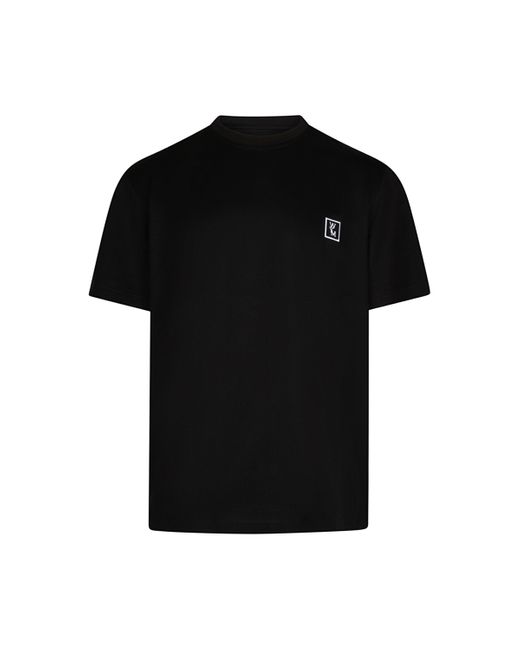 Wooyoungmi Black Wym Patch Logo T-Shirt, , 100% Cotton for men