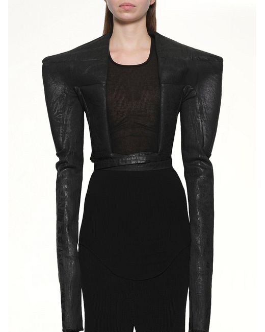 Rick Owens Black Tight Jacket