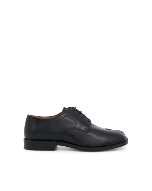 Maison Margiela Black Tabi Lace-Ups Stitch Shoes, , 100% Calf Leather