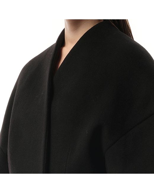 Entire studios Black Mini Cloak Jacket, , 100% Wool