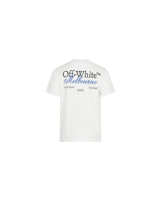 Off-White c/o Virgil Abloh White Off- Short Sleeve T-Shirt, Round Neck, , 100% Cotton for men