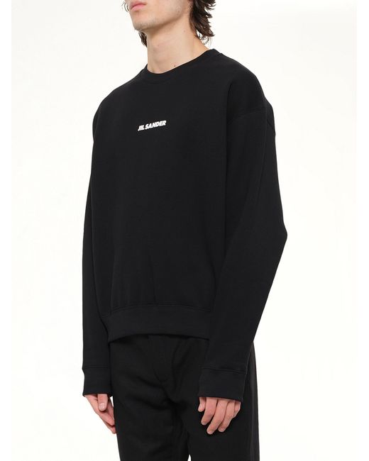 Jil Sander Black Logo Sweatshirt 148 for men