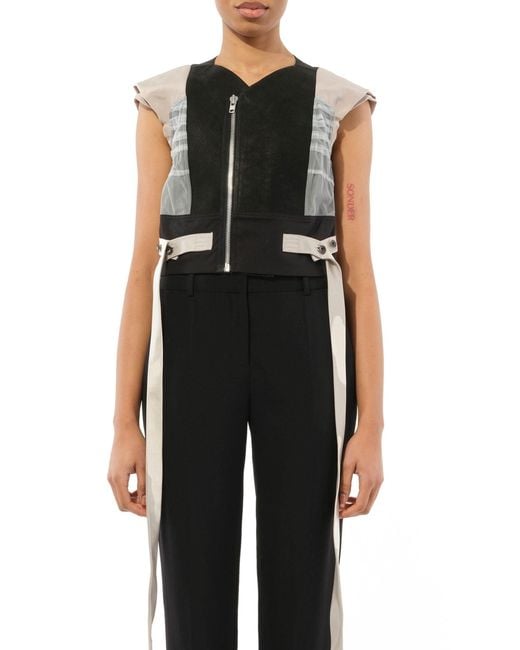 Rick Owens Black Nymph Biker Leather, , 100% Leather