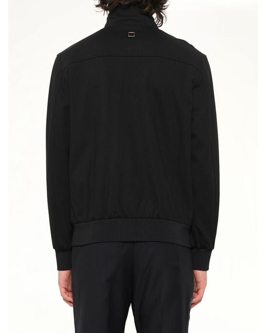 Wooyoungmi Black Track Jackets for men