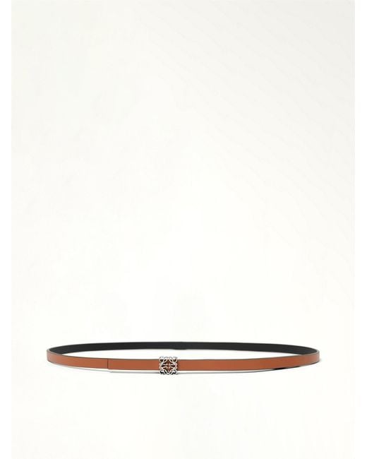 Loewe White Anagram Cube Rev 1Cm Belt