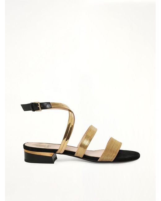 Lanvin Black Flat Sandal W/ Chain