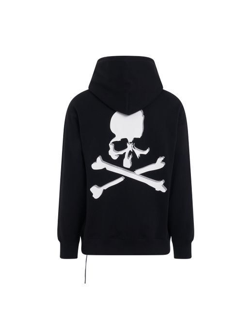 Mastermind Japan Blue 'Classic Logo And Skull Hoodie, Long Sleeves, , 100% Cotton, Size: Small for men