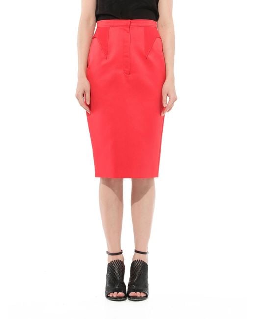Givenchy Red Podium Skirt