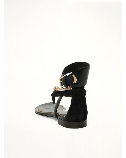Lanvin Black Flat Sandal