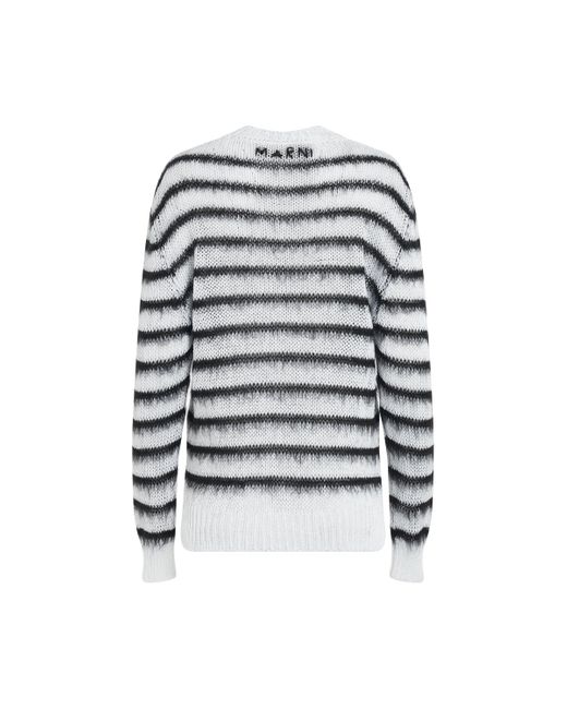 Marni Multicolor Stripe Knitted Sweater, Round Neck, Long Sleeves, /, 100% Cotton
