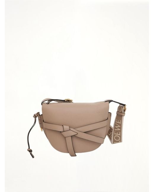 Loewe Natural Small Gate Bag, 100% Calf Leather
