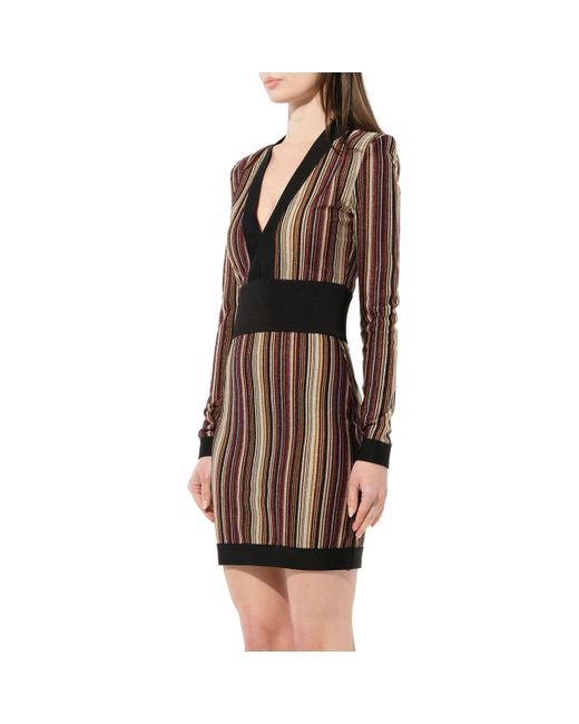 Balmain Brown Knit Dress, /Blk