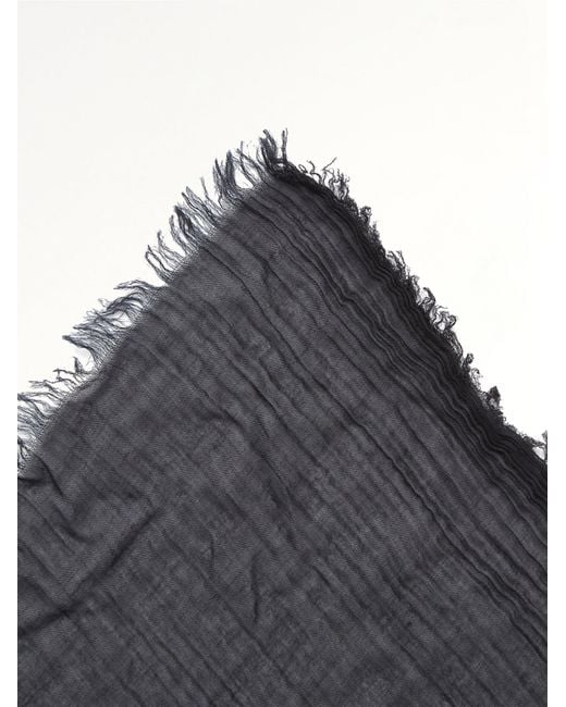 Rick Owens Black Kika Mega 140X200 Scarf for men