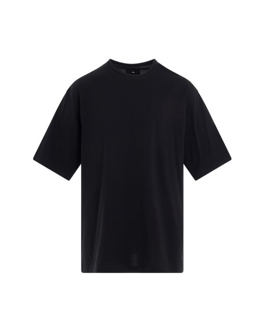 Y-3 Black 'Boxy Short Sleeve T-Shirt, , 100% Cotton, Size: Small for men